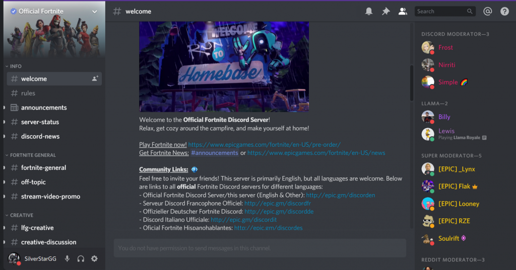 Official Fortnite Discord - Discord Server for Gaming